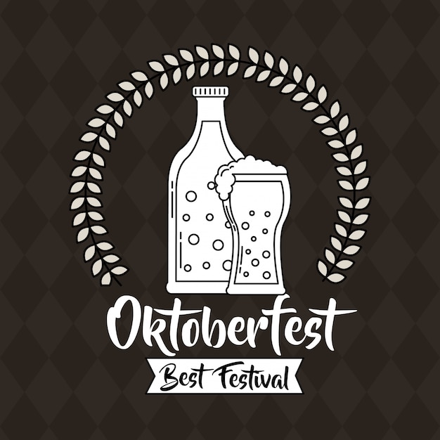 Vector gratuito celebración del oktoberfest alemania