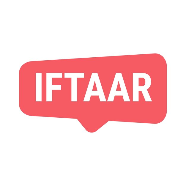 Celebre Iftaar con deliciosas recetas y comidas nutritivas Red Vector Callout Banner