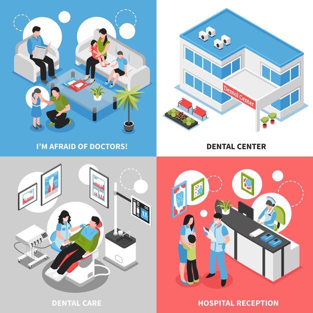 Centro dental isométrico
