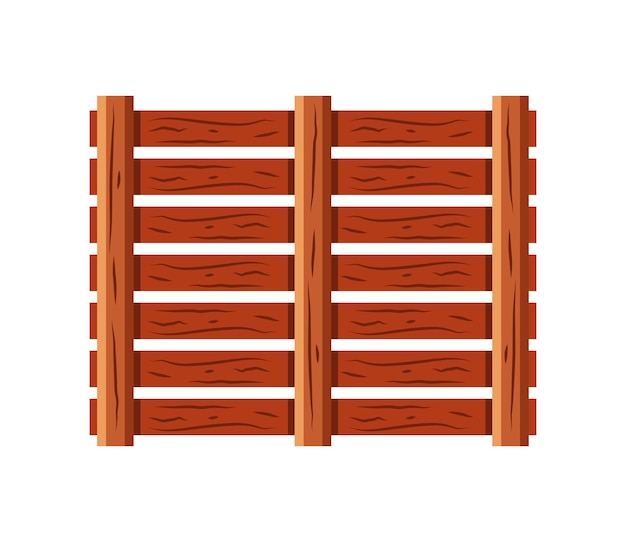 cerca de jardín de madera icono natural aislado
