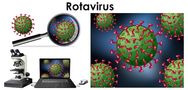 Cerrar objeto aislado de virus rotavirus