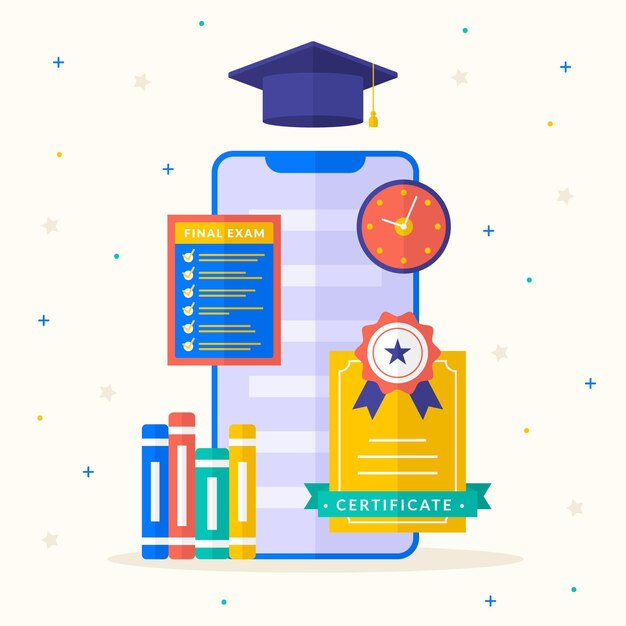 Certificación en línea con teléfono inteligente
