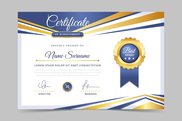 Certificado de empleado simple del mes