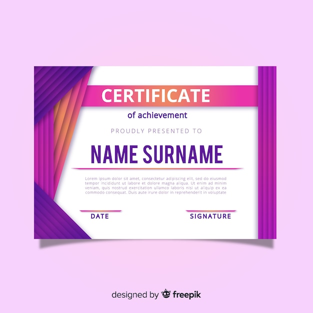 Certificado de logro