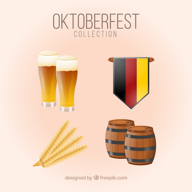 Cerveza y bandera alemana