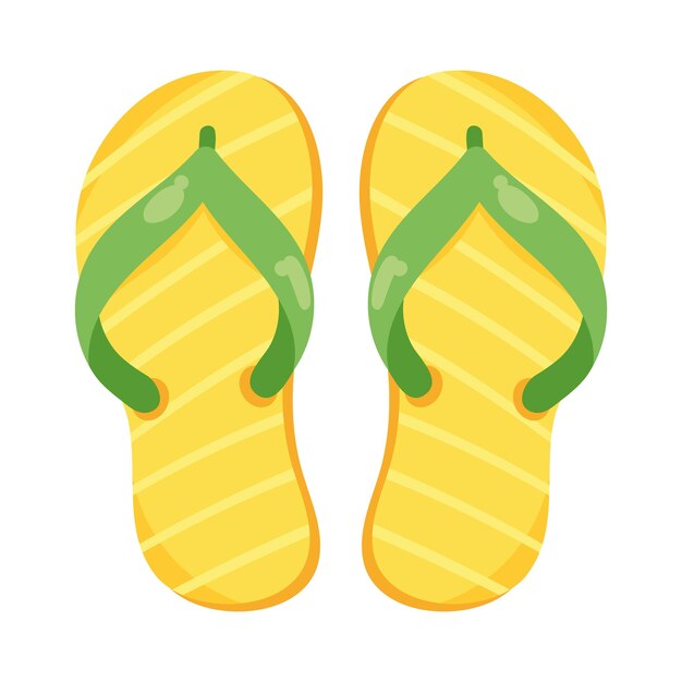 chanclas amarillas