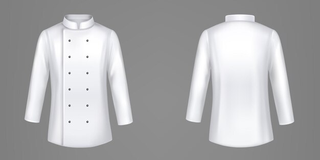 Chaquetas de chef blancas camisa formal de uniforme de cocinero