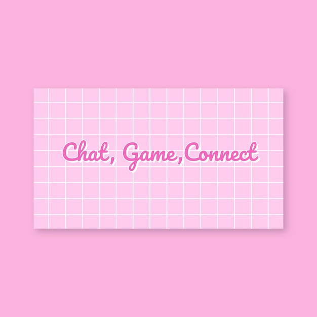 Vector gratuito chat de cuadrícula estética, juego, conectar banner de discordia