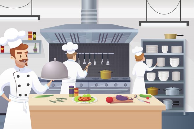 Chef sosteniendo el plato listo en su mano