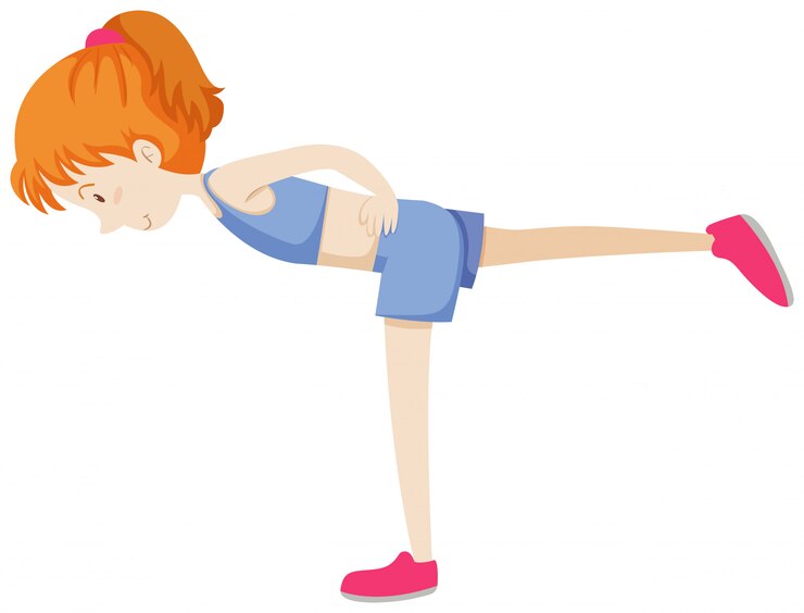 Vector gratuito chica haciendo ejercicio de gimnasio