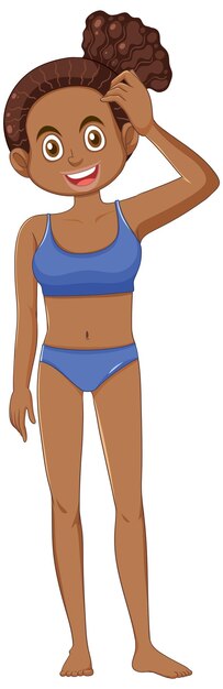 Chica de la pubertad con confianza
