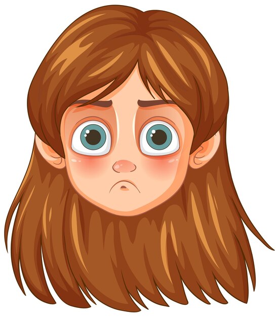 La chica triste con los ojos grandes