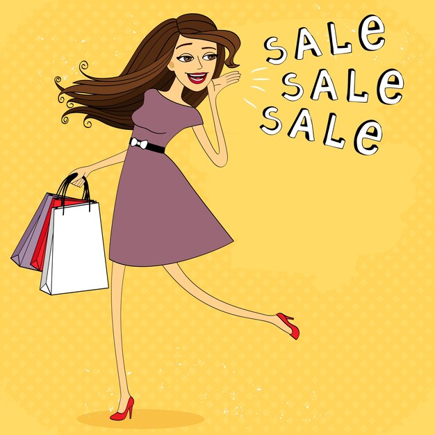Chica de venta Fasion