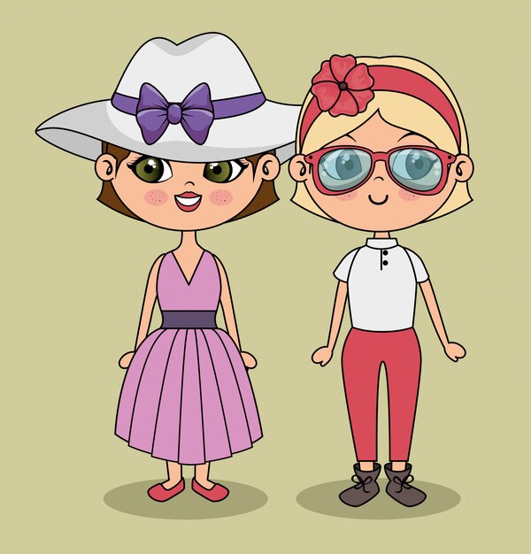 chicas lindas con estilo moderno