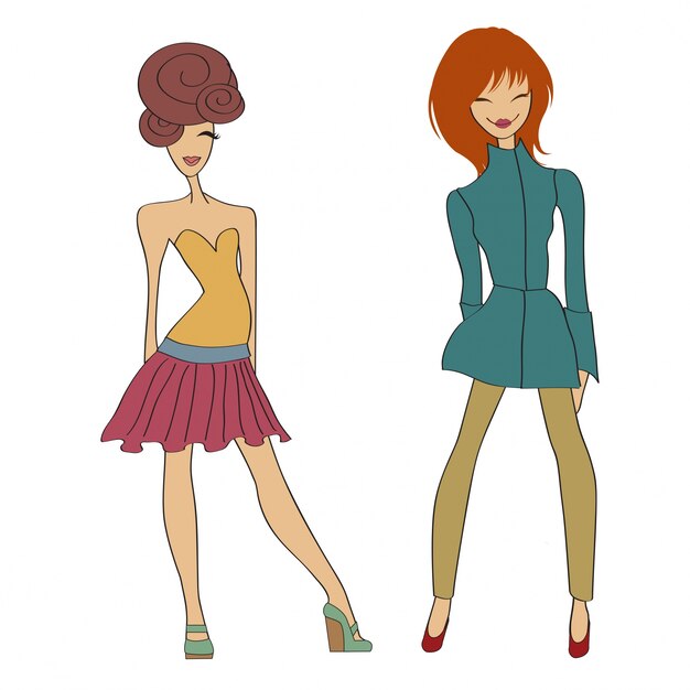 Las chicas de moda.