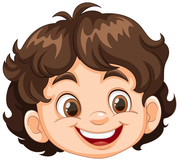 Chico alegre con una gran sonrisa