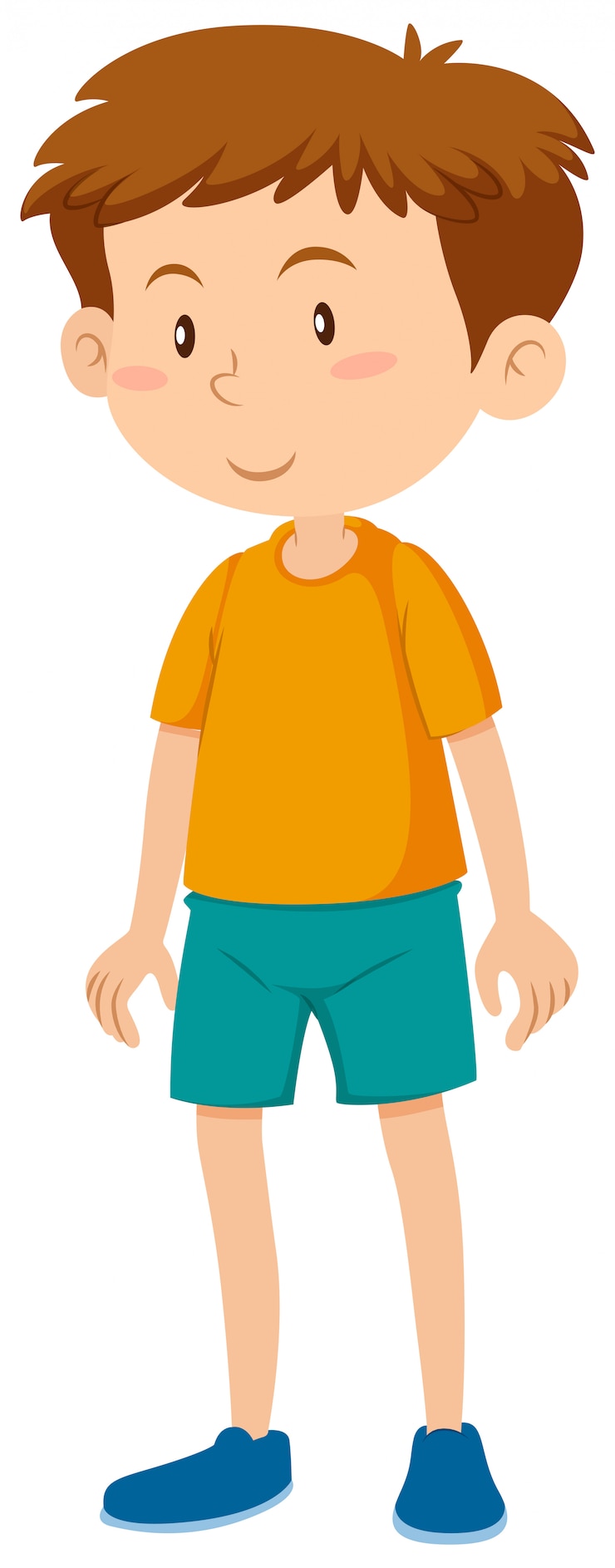 Vector gratuito un chico joven morena