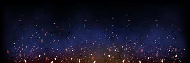 Chispas de fuego banner horizontal