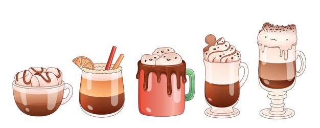 Chocolate caliente y bebidas de café