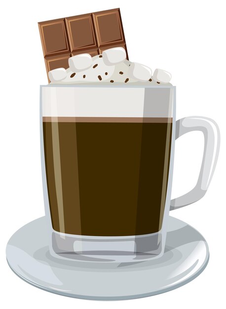 Chocolate caliente con crema batida