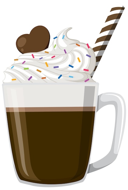 Chocolate con crema batida