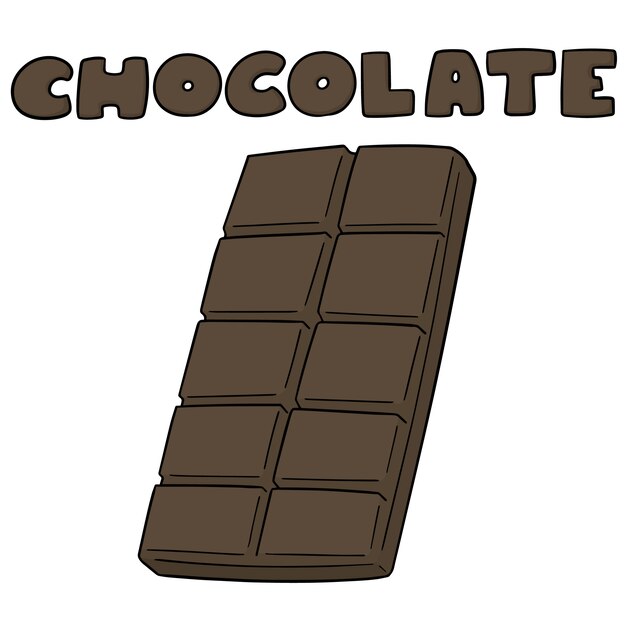 Chocolate de dibujos animados | Vector Premium