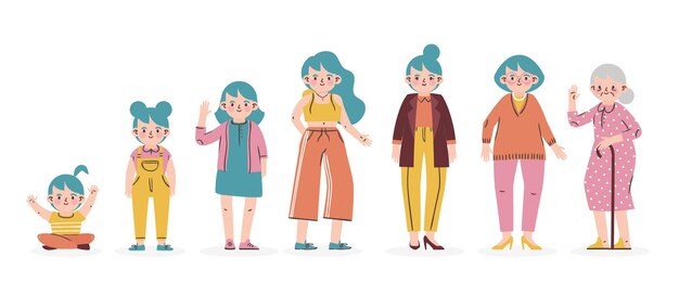 Ciclo de vida dibujado a mano