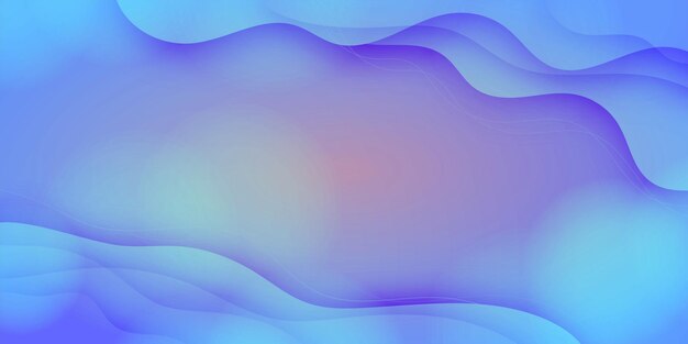 cielo azul fluido degradado formas onduladas vector diseño post