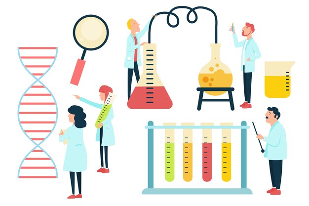 Científico trabajando