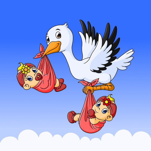 Bebe En El Camino De Diseno Vector Premium