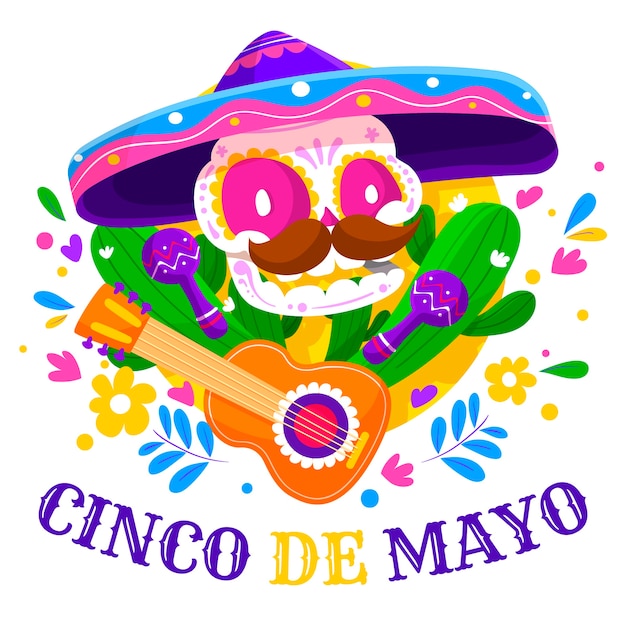 Cinco de mayo con calavera