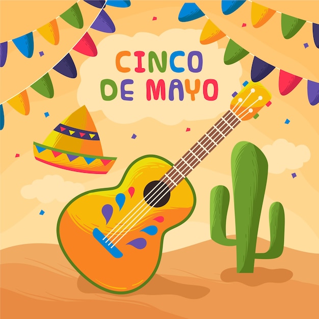 Cinco de mayo con decoración
