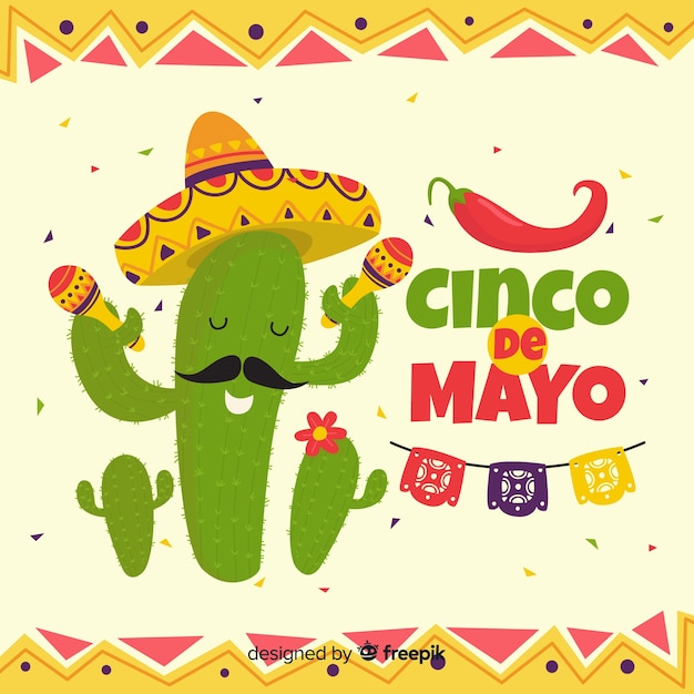 Vector gratuito cinco de mayo