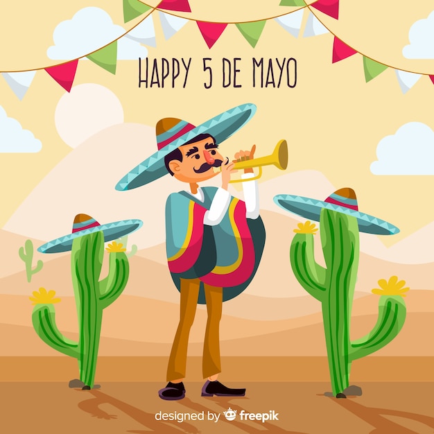 Vector gratuito cinco de mayo