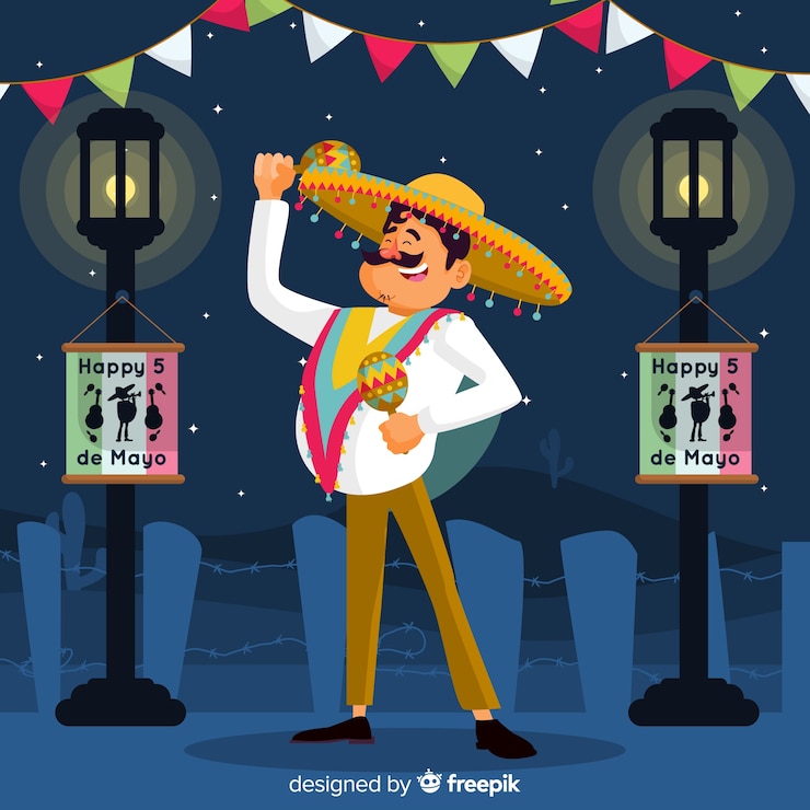 Vector gratuito cinco de mayo