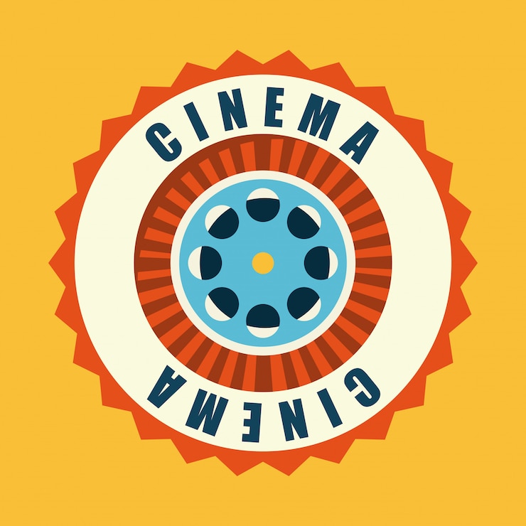 Vector gratuito cine sobre fondo