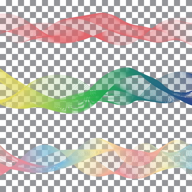 Vector gratuito cintas abstractas de colores arco iris