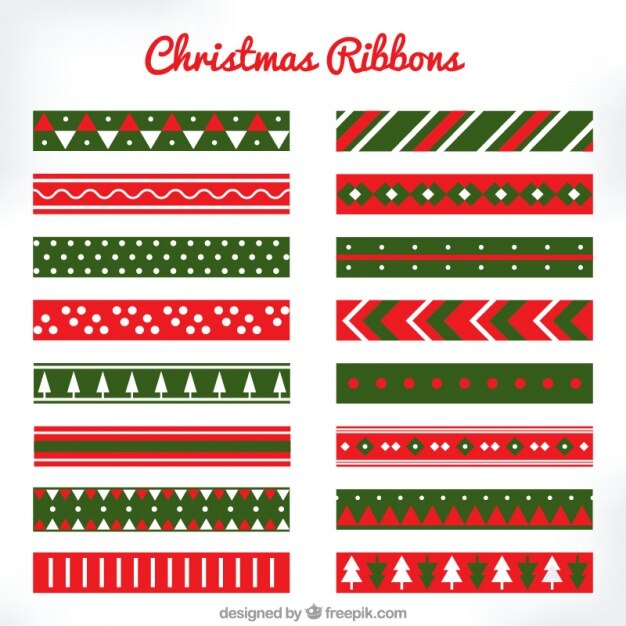 Cintas coloridas de navidad con geniales diseños