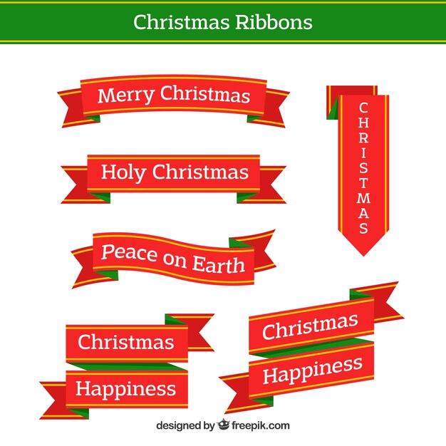 cintas rojas navideñas