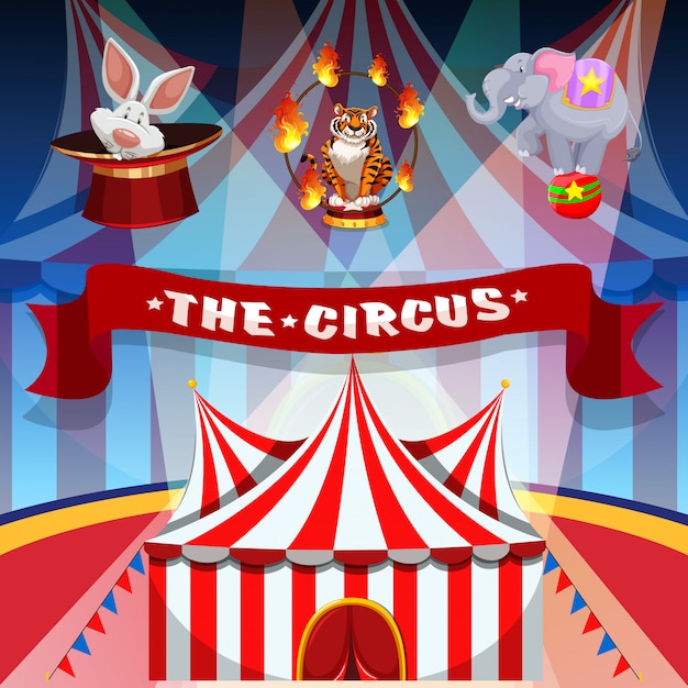 El circo con animales.