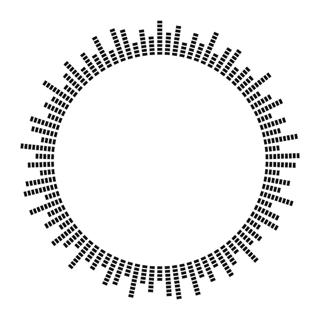 Círculo de niveles de sonido