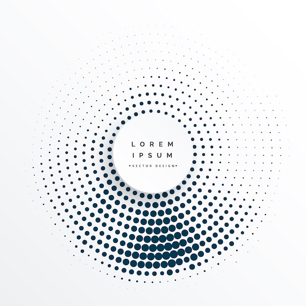 círculos de semitono diseño de fondo abstracto