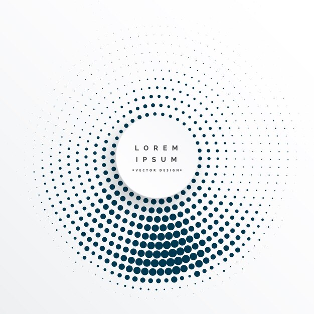 círculos de semitono diseño de fondo abstracto