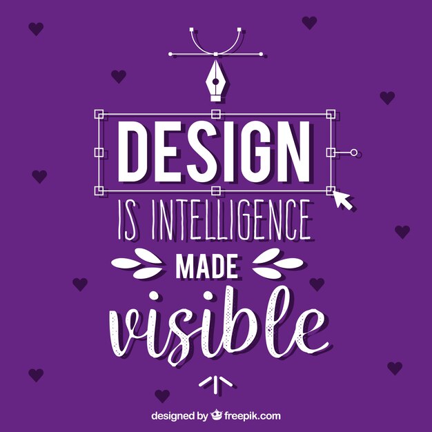 Cita de diseño gráfico con mensaje inspirador