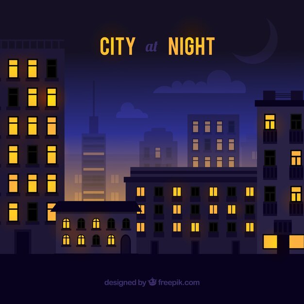 Ciudad en la noche