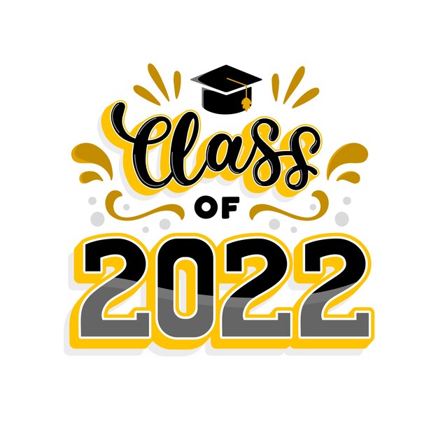 Clase dibujada a mano de letras 2022