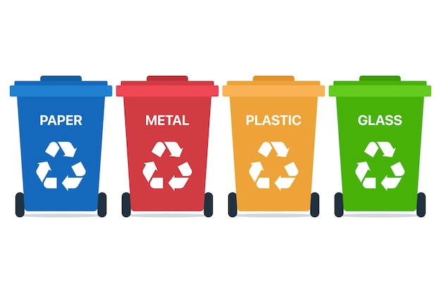 Clasificación de la basura de las papeleras de reciclaje