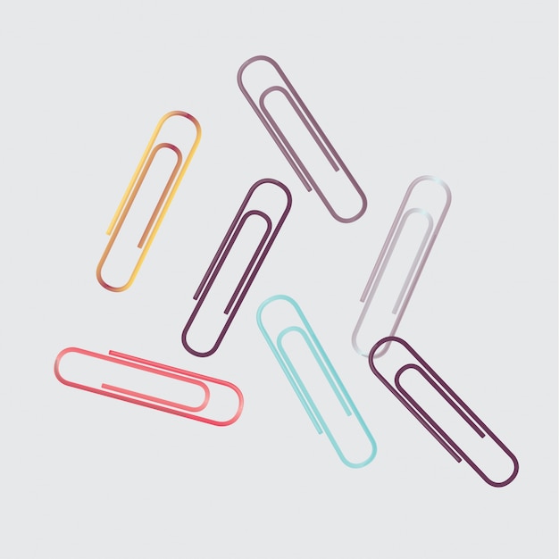 Vector gratuito clips de colores