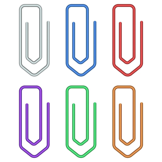 Clips de papel de punto Gradiente de varios colores