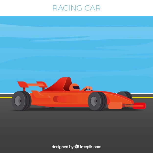 Coche de carreras de fórmula 1 